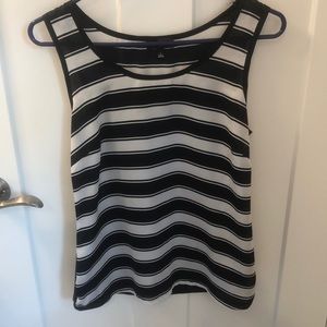 The Limited silky striped blouse